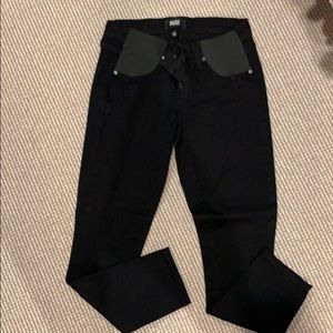 Black Maternity Paige Jeans